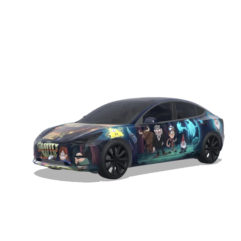Tesla Model 3 custom wrap design