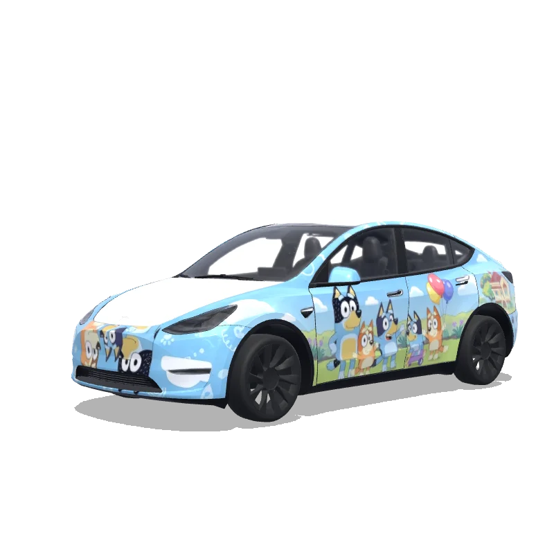 Tesla Model Y custom wrap design