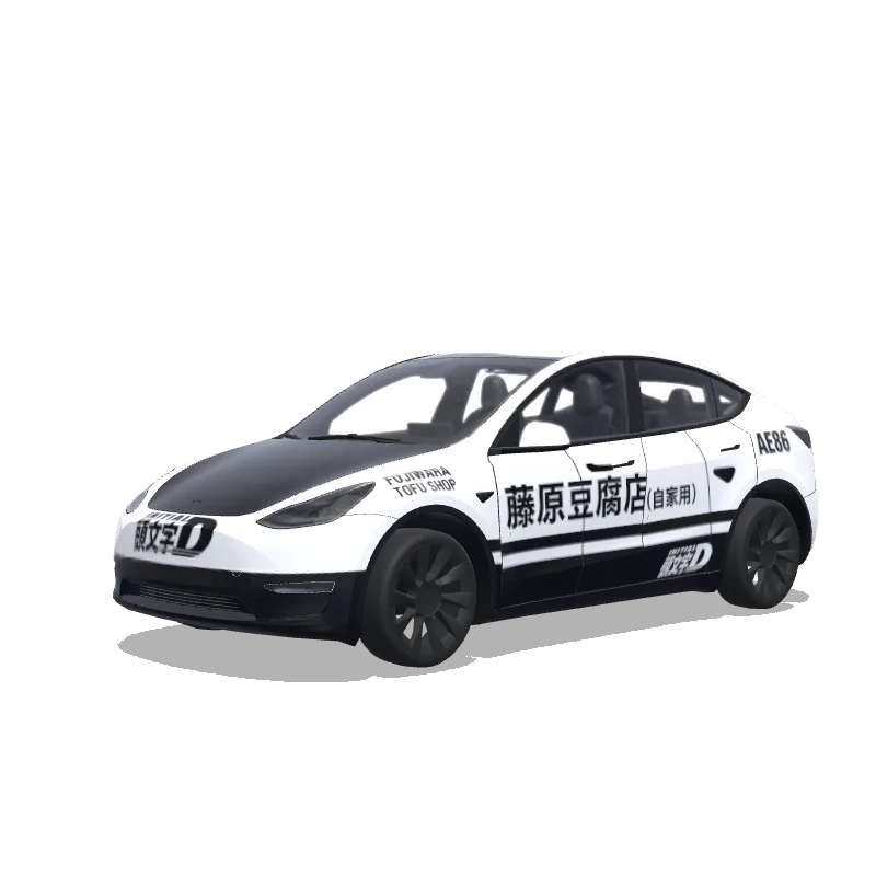 Tesla Model Y custom wrap design