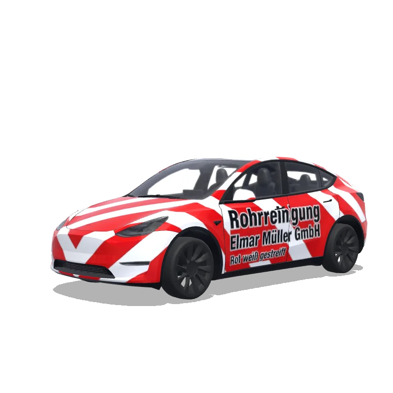 Tesla Model Y custom wrap design