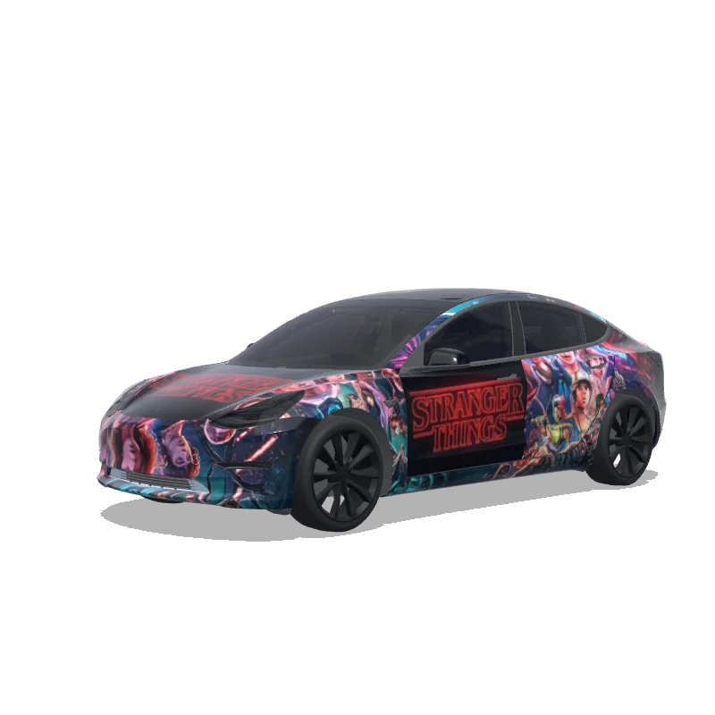 Tesla Model 3 custom wrap design