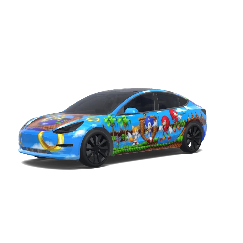 Tesla Model 3 custom wrap design