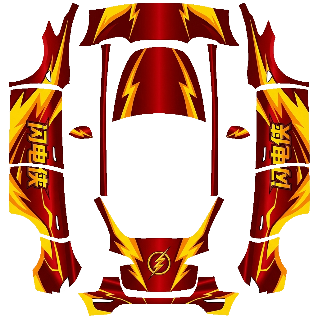 Model Y Wrap Design - flat wrap PNG for Model Y Paint Shop