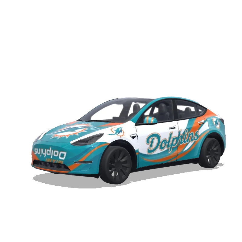 Tesla Model Y tilpasset wrap-design