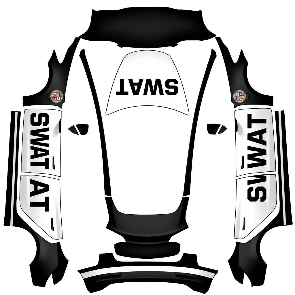 Model 3 Wrap Design - flat wrap PNG for Model 3 Paint Shop