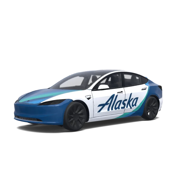 Tesla Model 3 (2024+ Standard/Premium) custom wrap design