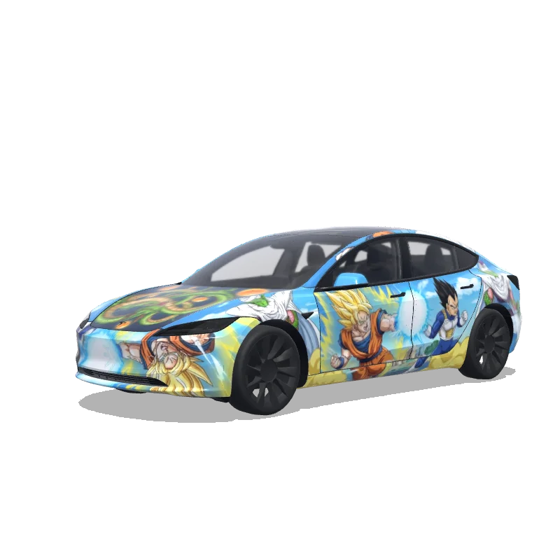 Tesla Model 3 (2024+ Standard/Premium) custom wrap design