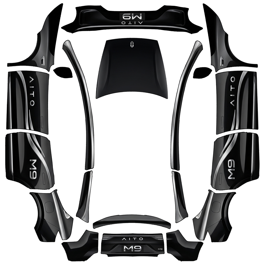 Model Y Wrap Design - flat wrap PNG for Model Y L Paint Shop