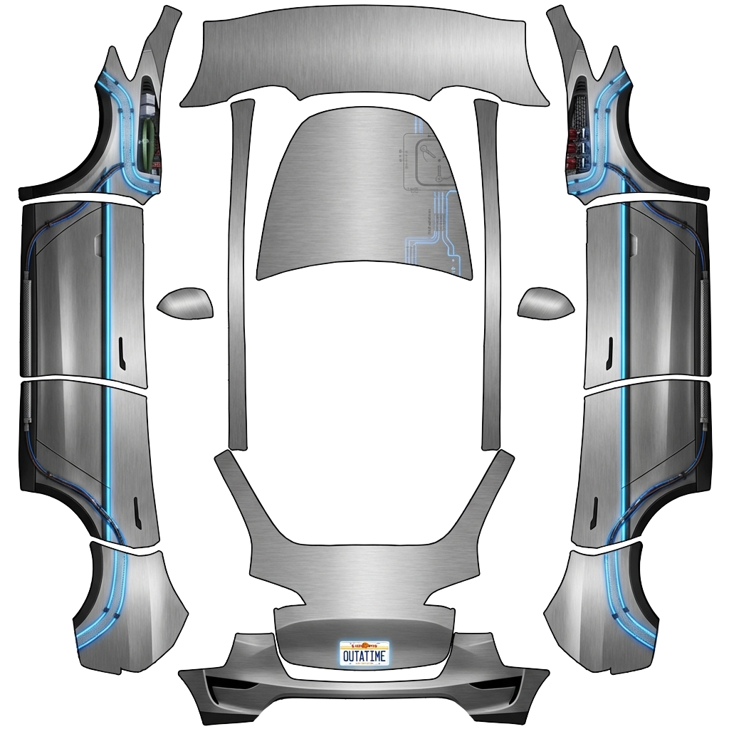 Model Y Wrap Design - flat wrap PNG for Model Y Paint Shop