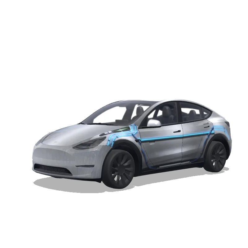 Tesla Model Y custom wrap design