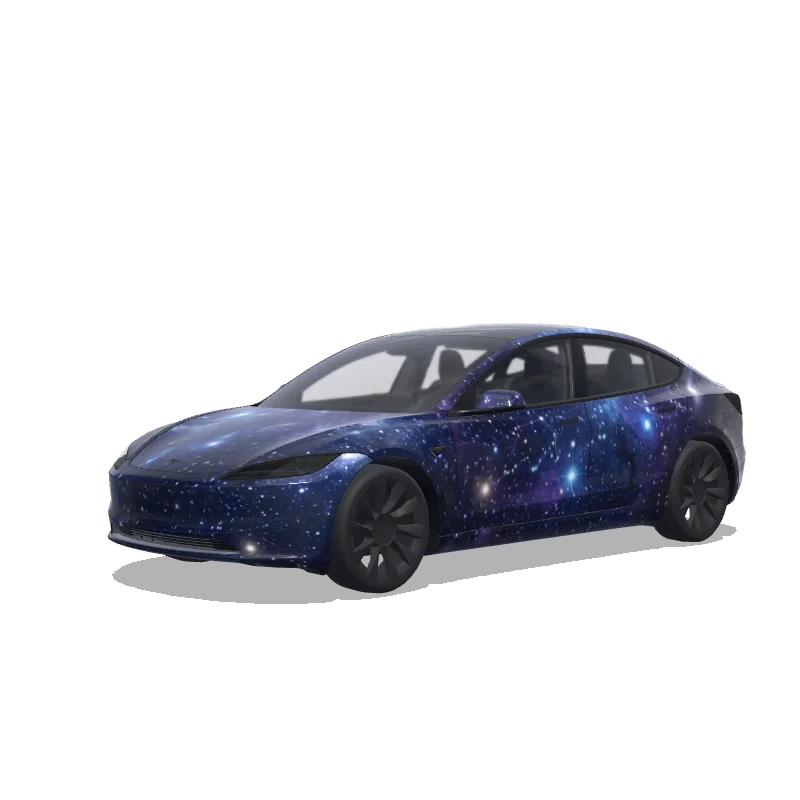 Tesla Model 3 (2024+ Standard/Premium) custom wrap design