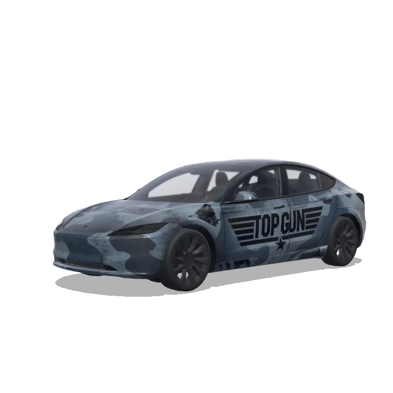 Tesla Model 3 (2024+ Standard/Premium) custom wrap design