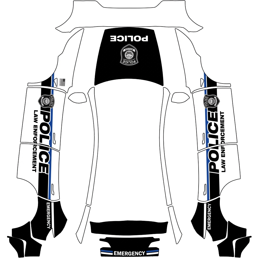 Diseño de vinilo para Model Y - flat wrap PNG for Model Y (2025+ Performance) Paint Shop