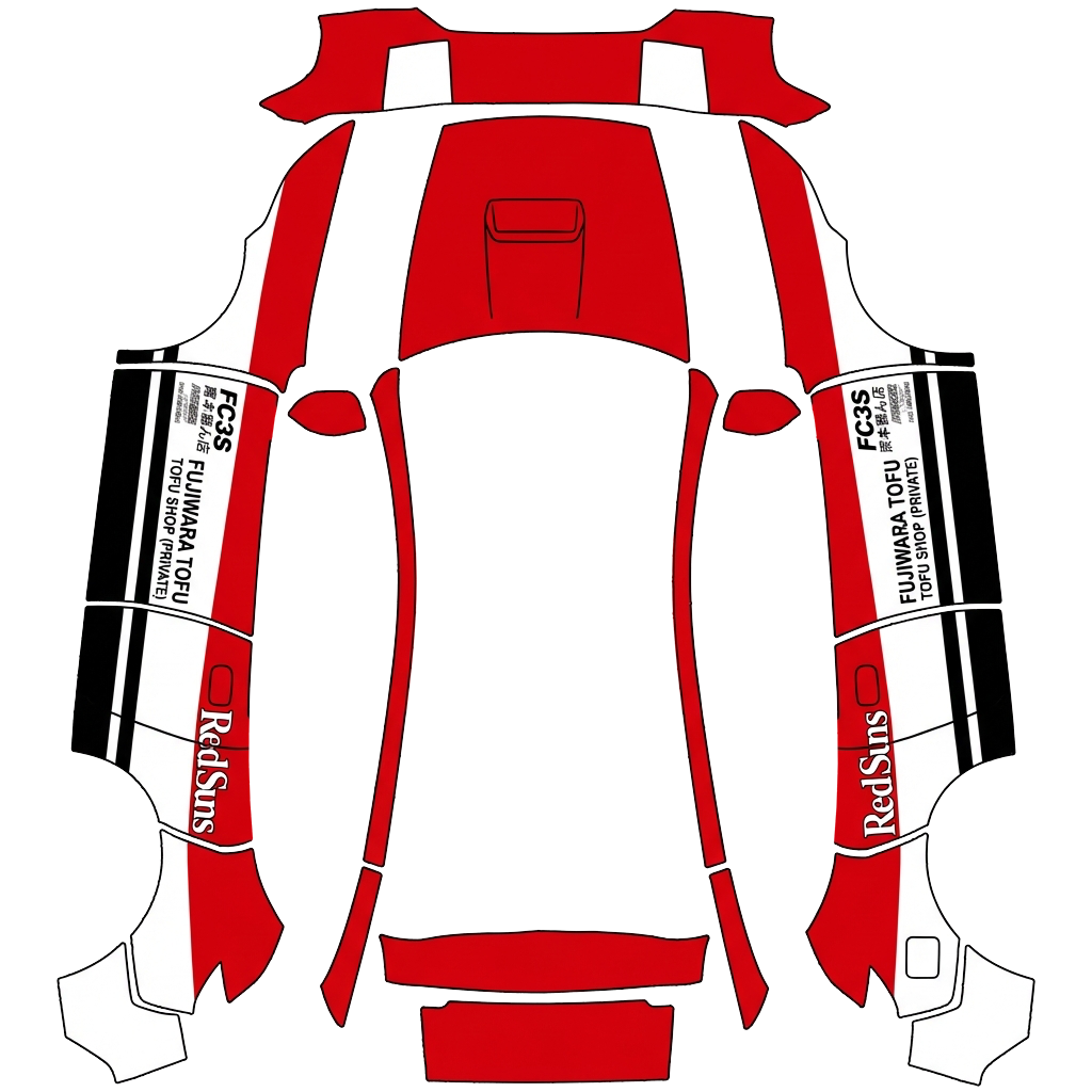 Model Y Wrap Design - flat wrap PNG for Model Y (2025+ Premium) Paint Shop