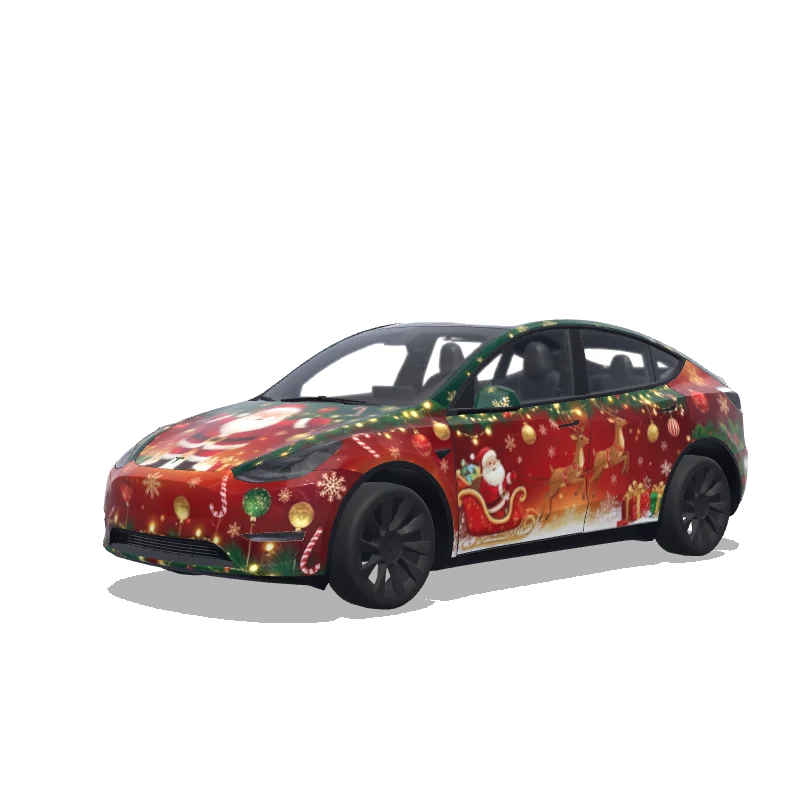 Tesla Model Y custom wrap design