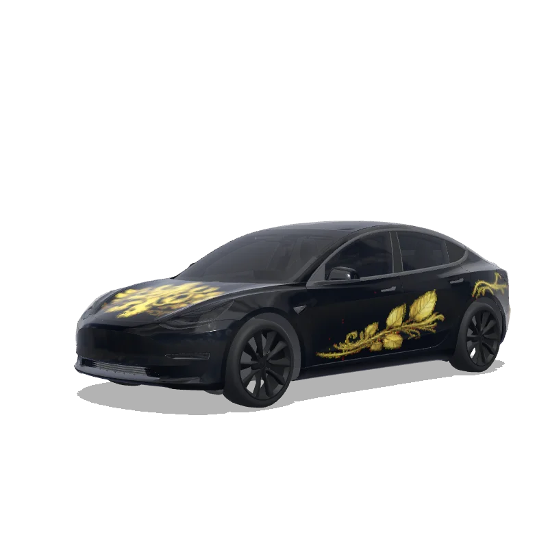 český lev - Tesla Model 3 wrap