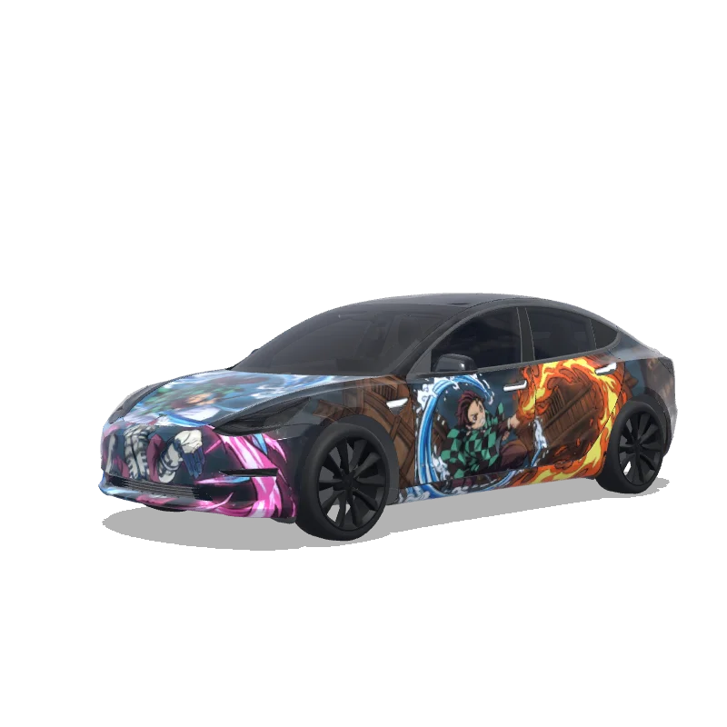 Tesla Model 3 custom wrap design
