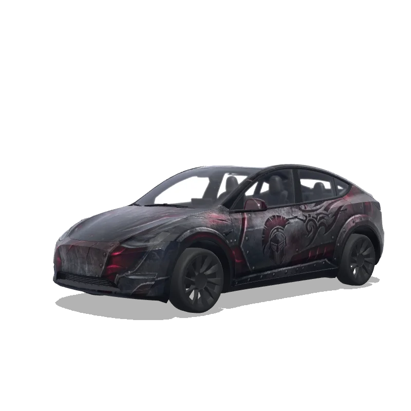 Tesla Model Y custom wrap design
