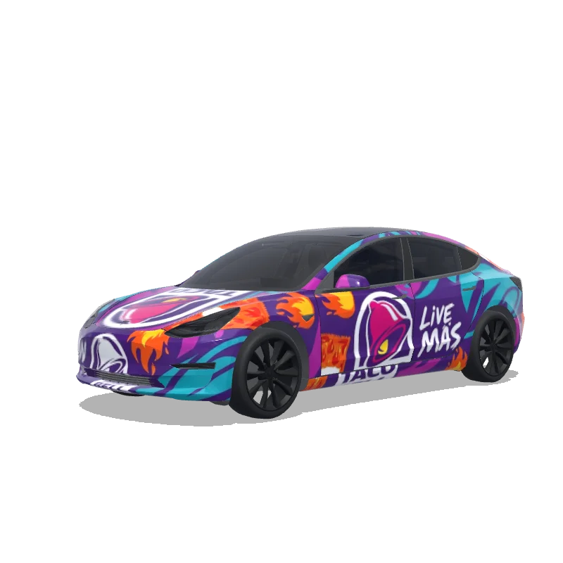 Tesla Model 3 custom wrap design
