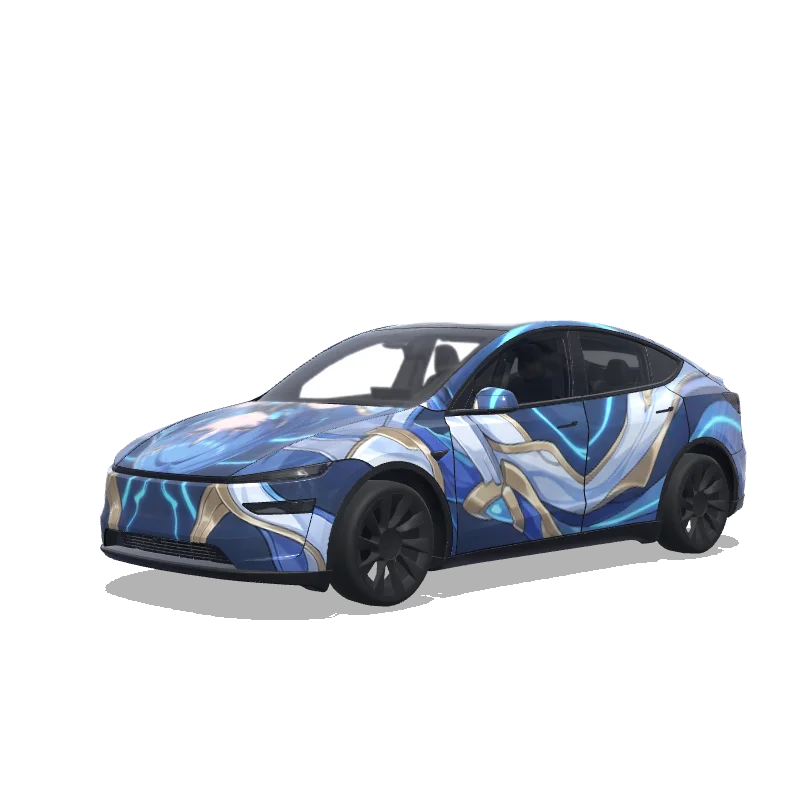 Tesla Model Y (2025+ Premium) custom wrap design