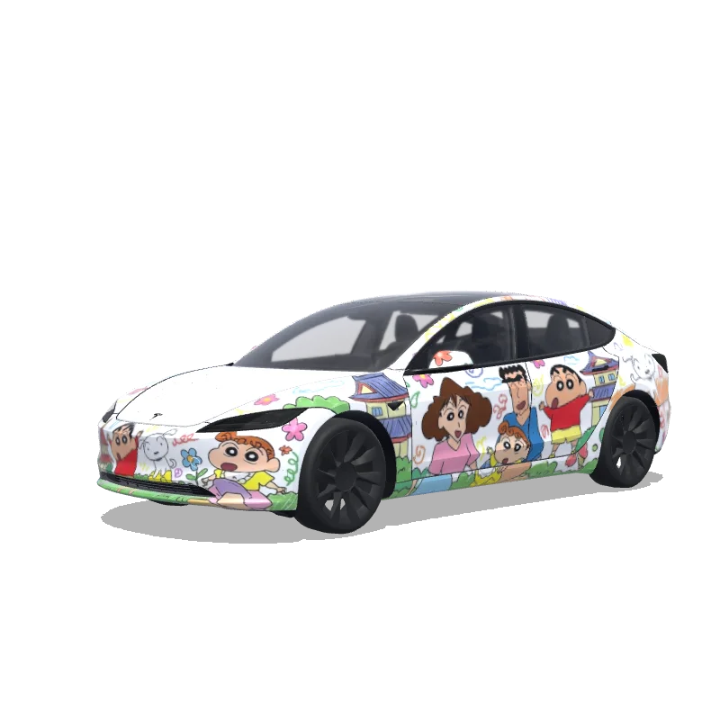 Tesla Model 3 (2024+ Standard/Premium) custom wrap design