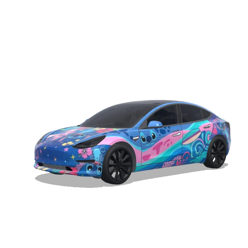 Tesla Model 3 custom wrap design