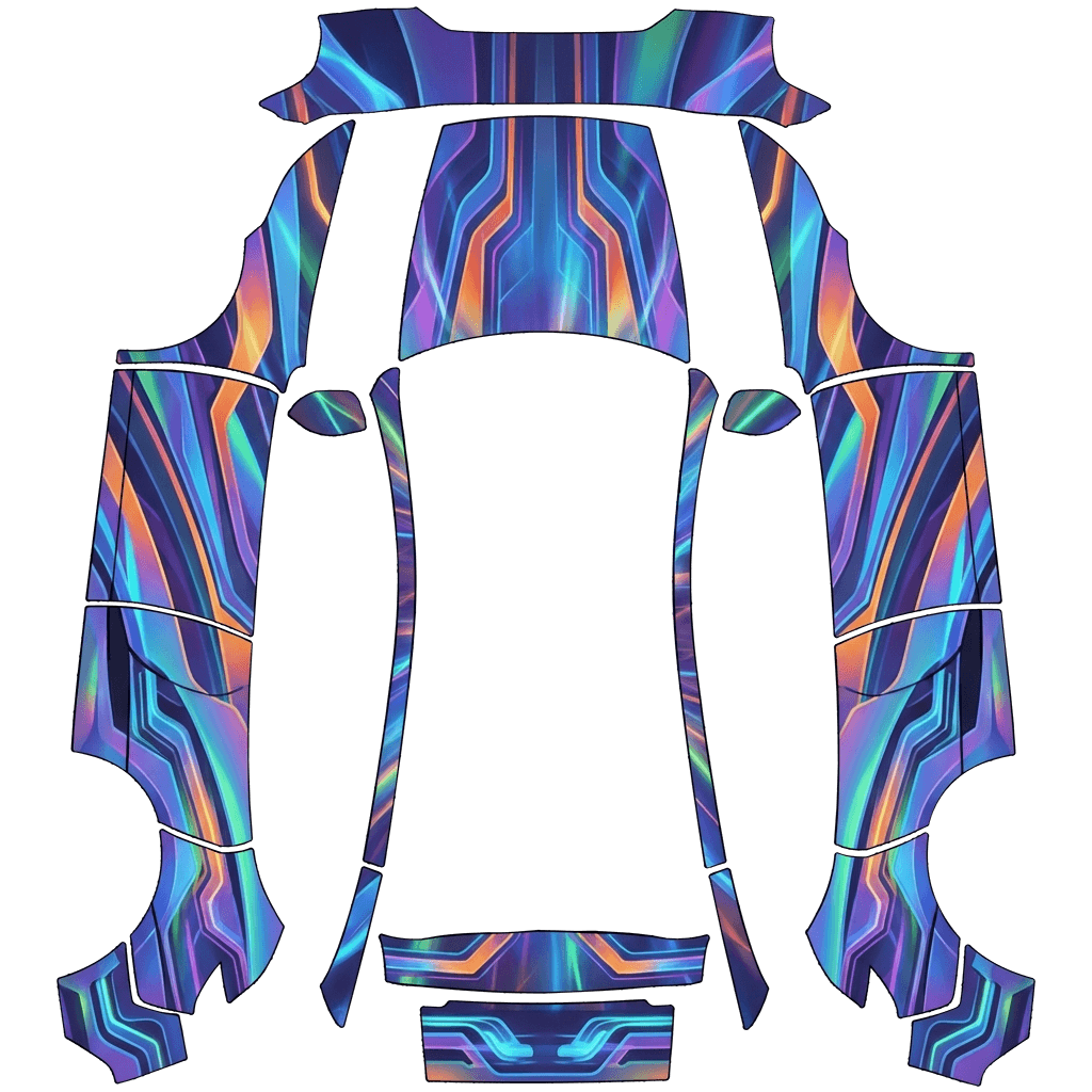 Model Y Wrap Design - flat wrap PNG for Model Y (2025+ Premium) Paint Shop