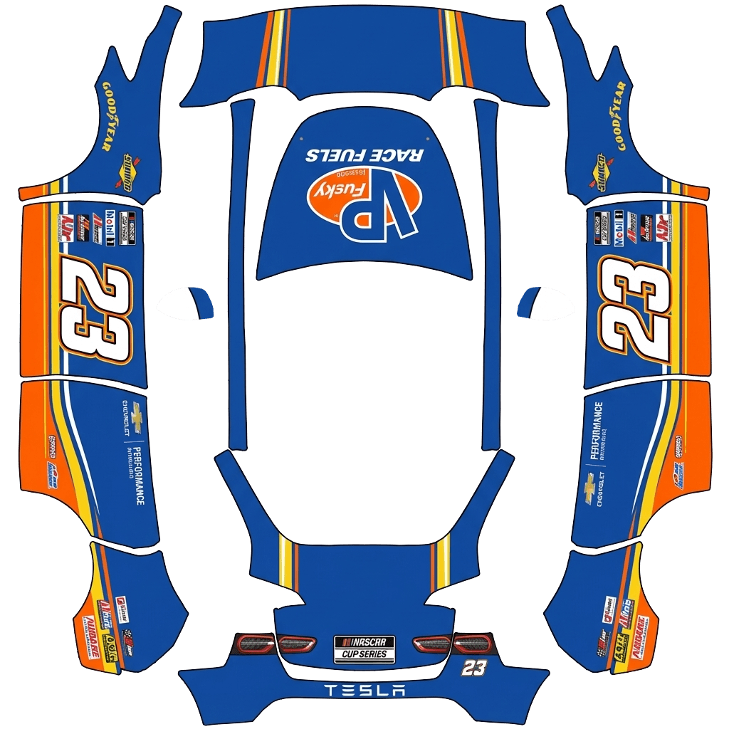 Diseño de vinilo para Model Y - flat wrap PNG for Model Y Paint Shop