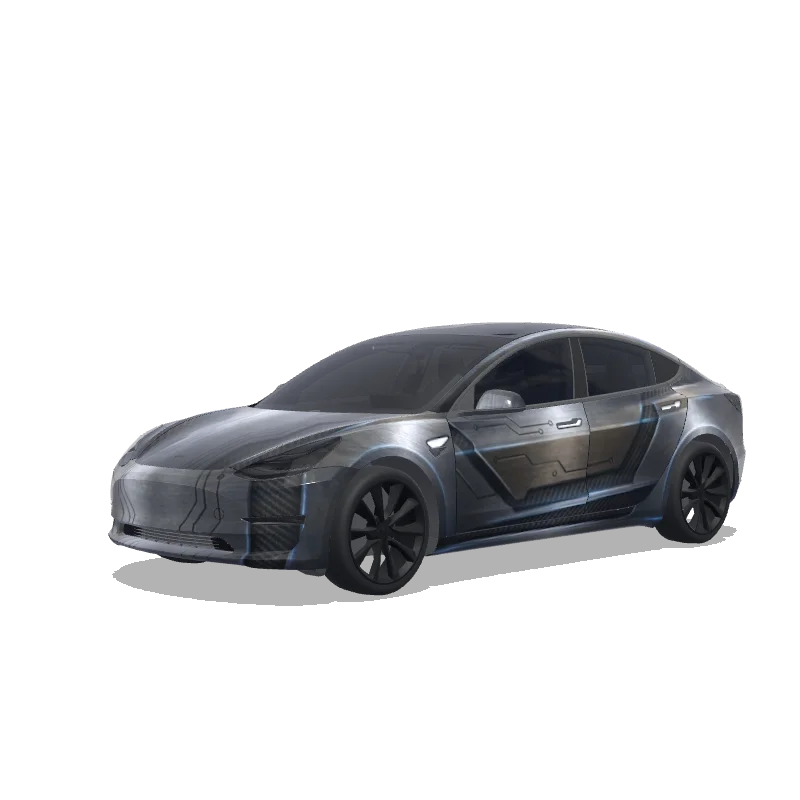 Tesla Model 3 custom wrap design