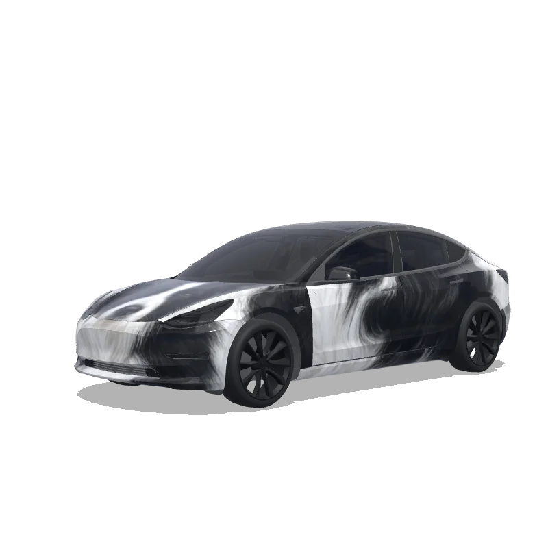 Tesla Model 3 custom wrap design