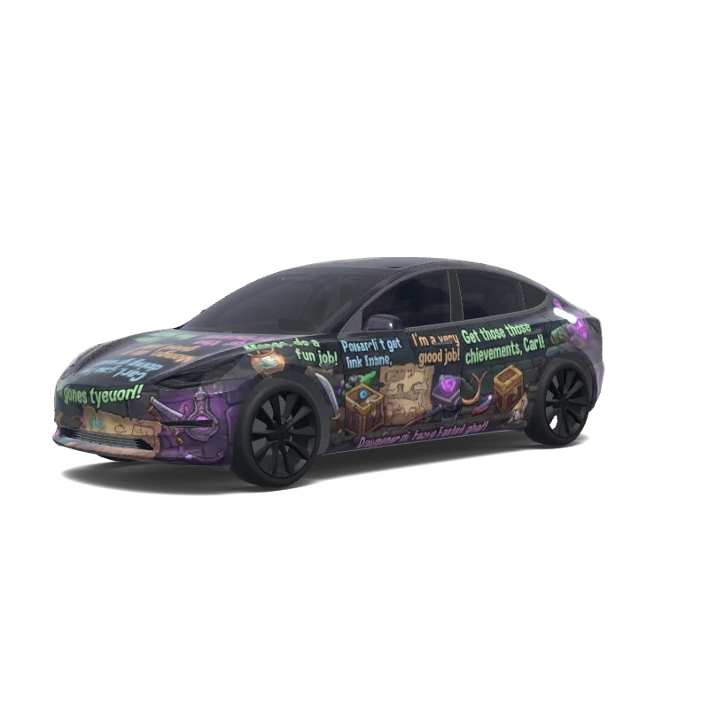 Tesla Model 3 custom wrap design