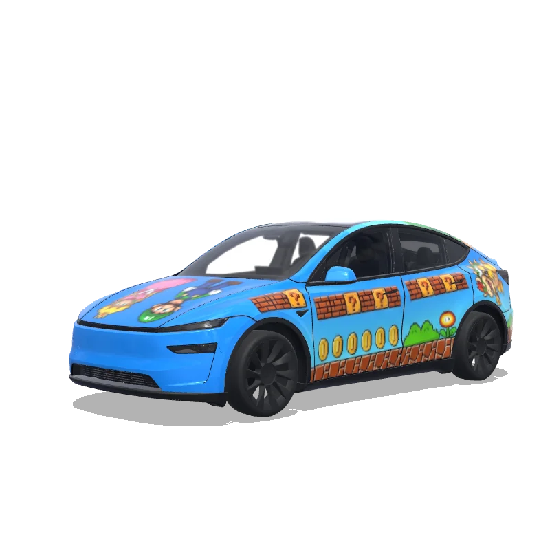 Tesla Model Y (2025+ Premium) custom wrap design