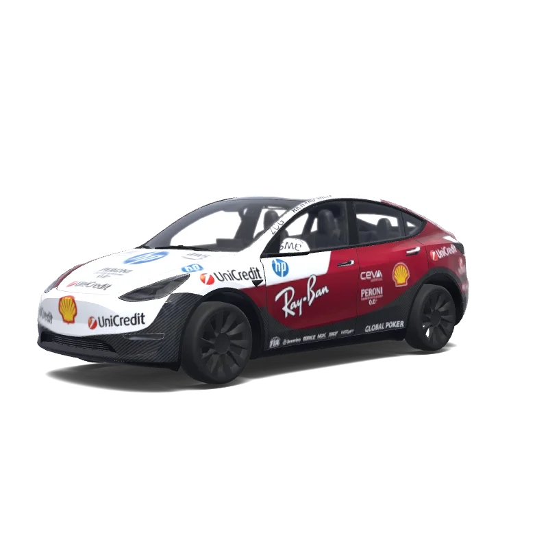 Tesla Model Y tilpasset wrap-design