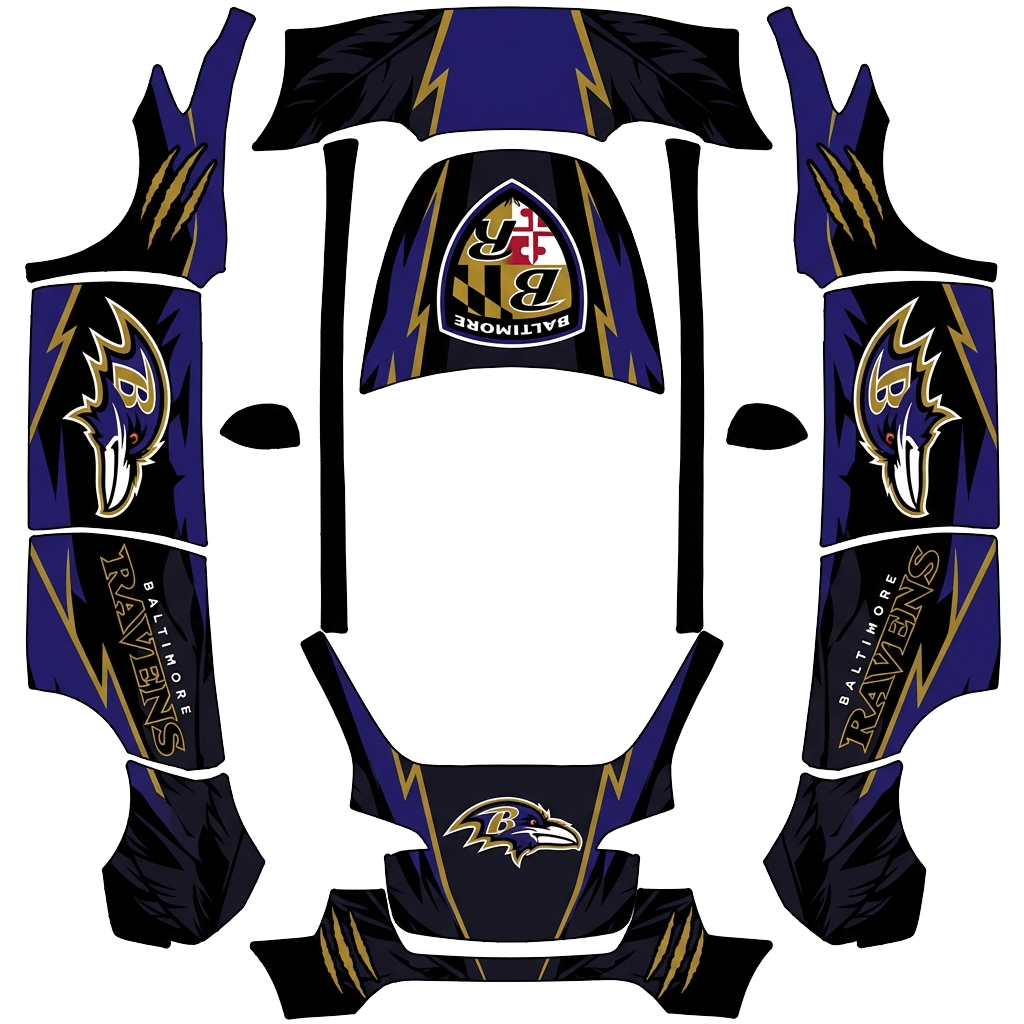 Model Y Wrap Design - flat wrap PNG for Model Y Paint Shop