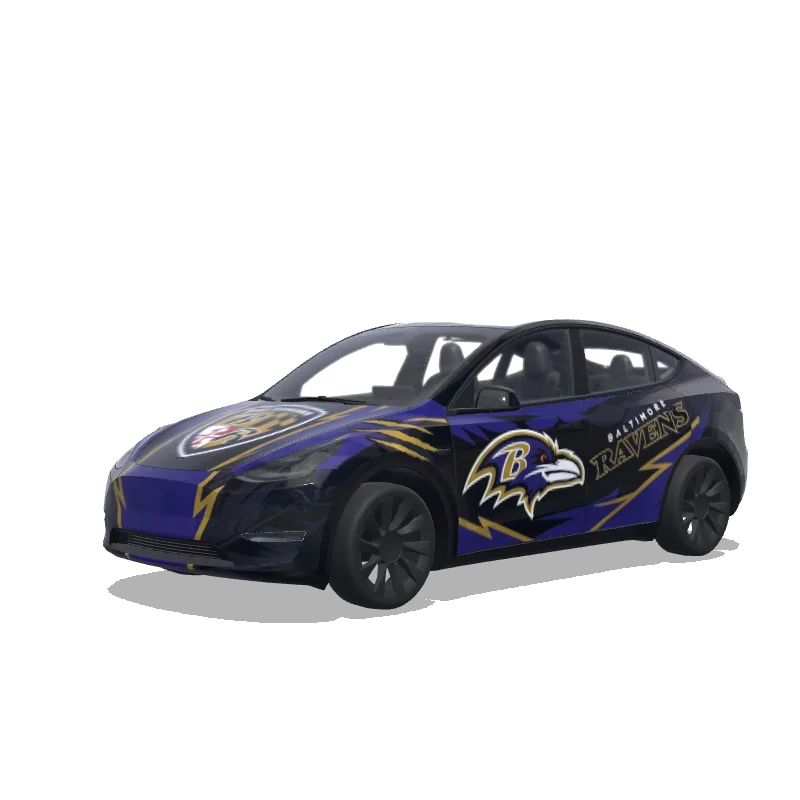 Tesla Model Y custom wrap design