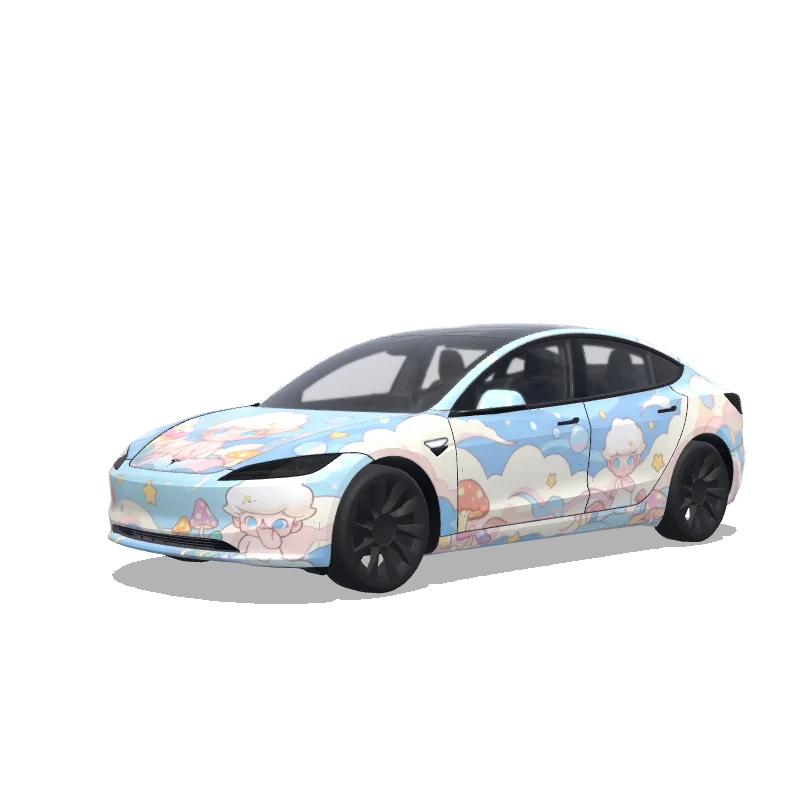 Tesla Model 3 (2024+ Standard/Premium) custom wrap design