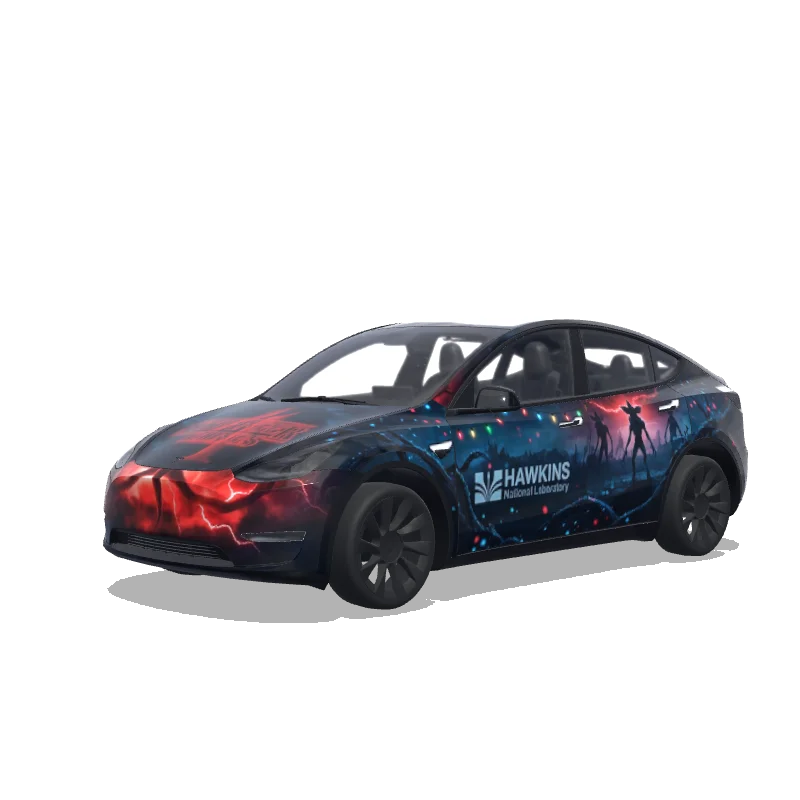 Stranger Things - Tesla Model Y wrap