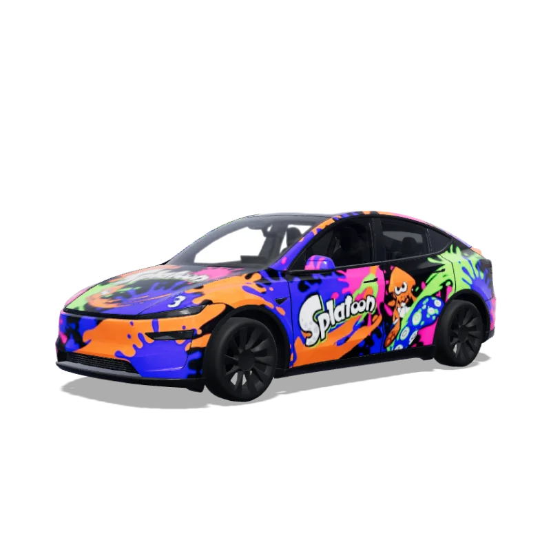 Tesla Model Y (2025+ Premium) custom wrap design