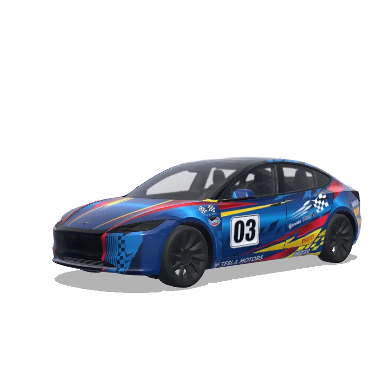 Tesla Model 3 (2024+ Standard/Premium) custom wrap design