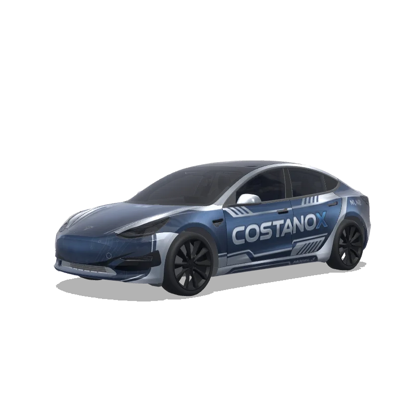 Tesla Model 3 custom wrap design