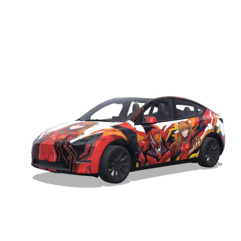 Tesla Model Y custom wrap design