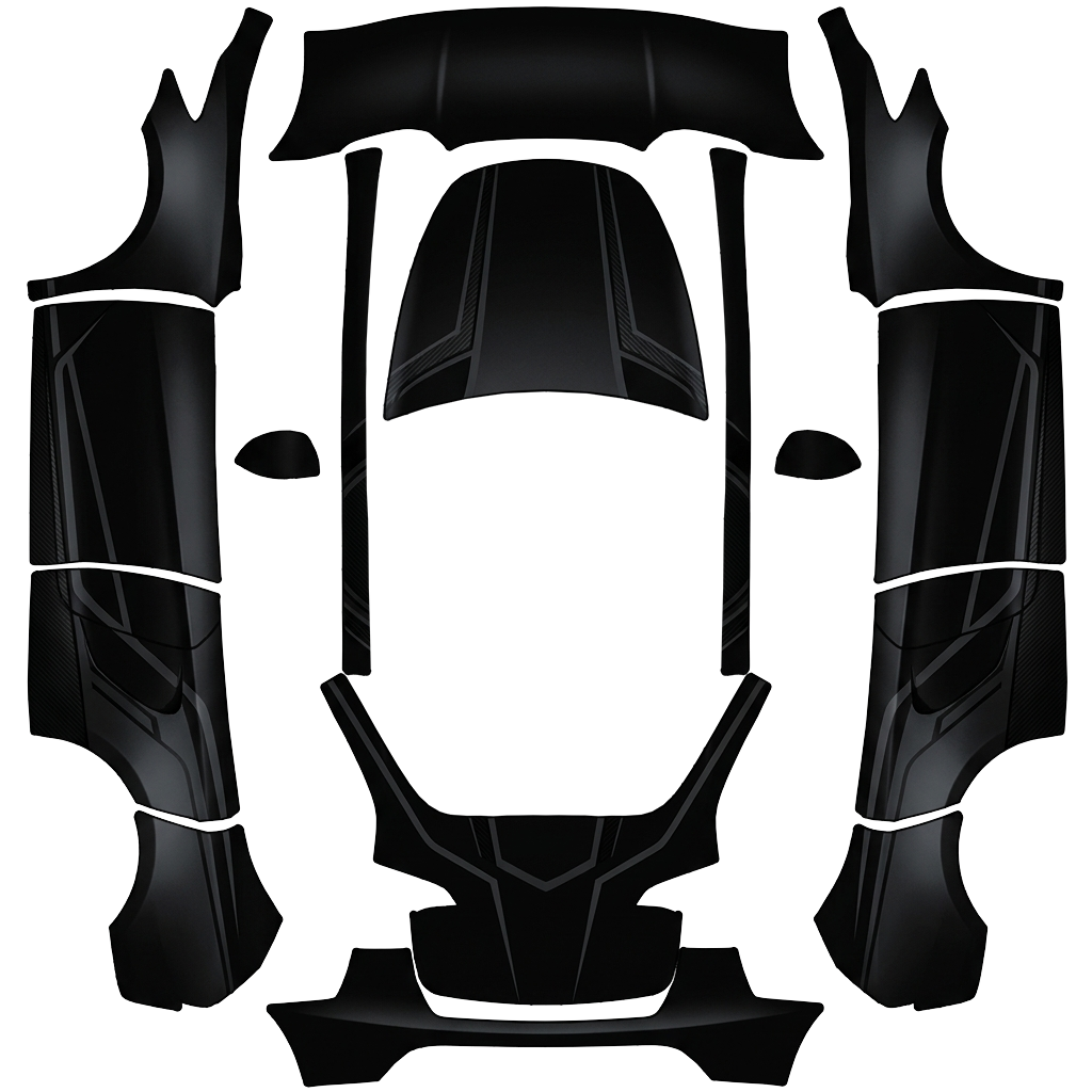 Model Y Wrap Design - flat wrap PNG for Model Y Paint Shop
