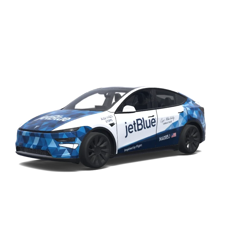 Tesla Model Y (2025+ Performance) custom wrap design