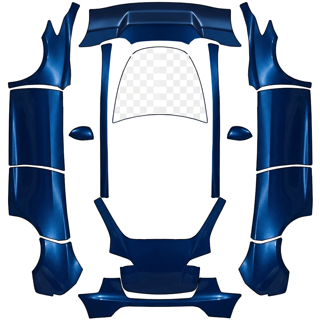 Model Y Wrap Design - flat wrap PNG for Model Y Paint Shop