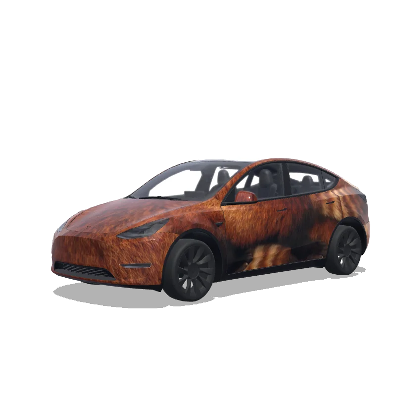 Tesla Model Y custom wrap design