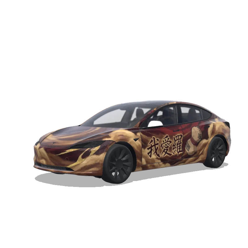 Tesla Model 3 (2024+ Standard/Premium) custom wrap design