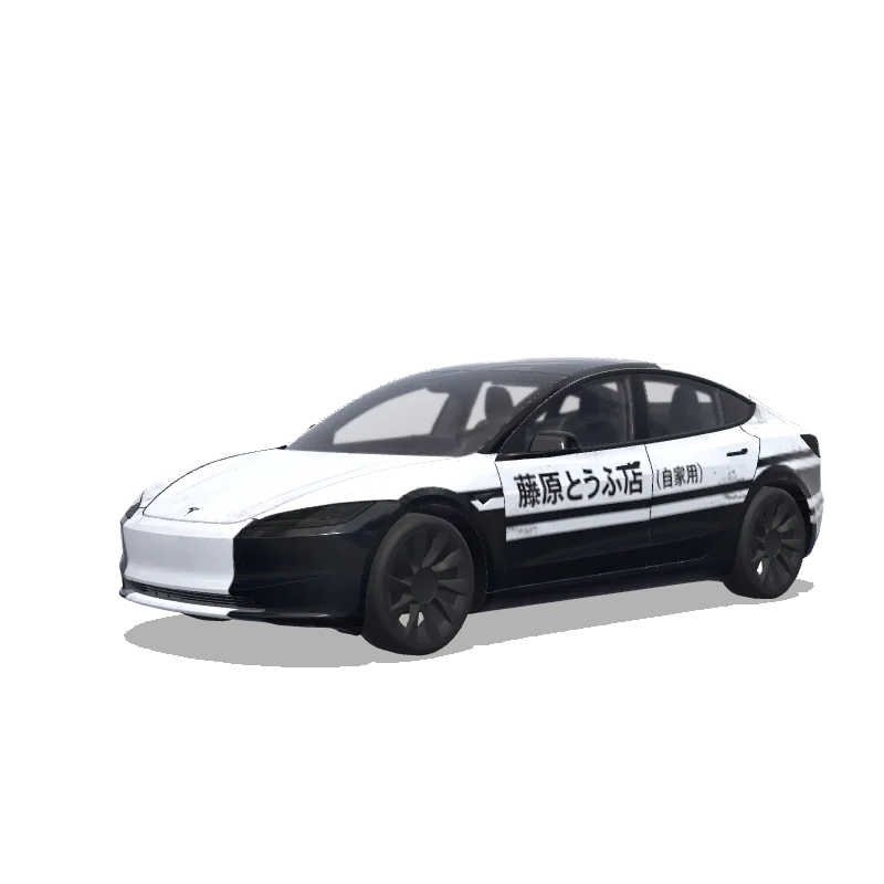 Tesla Model 3 (2024+ Standard/Premium) custom wrap design