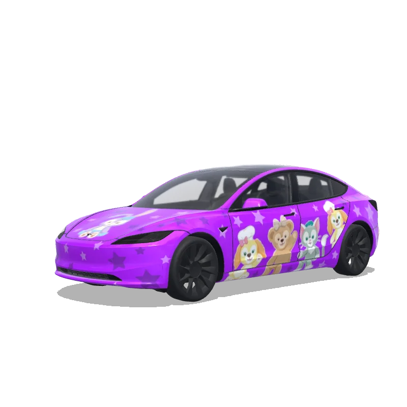Tesla Model 3 (2024+ Standard/Premium) custom wrap design
