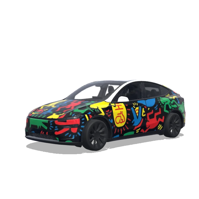 Tesla Model Y (2025+ Premium) custom wrap design