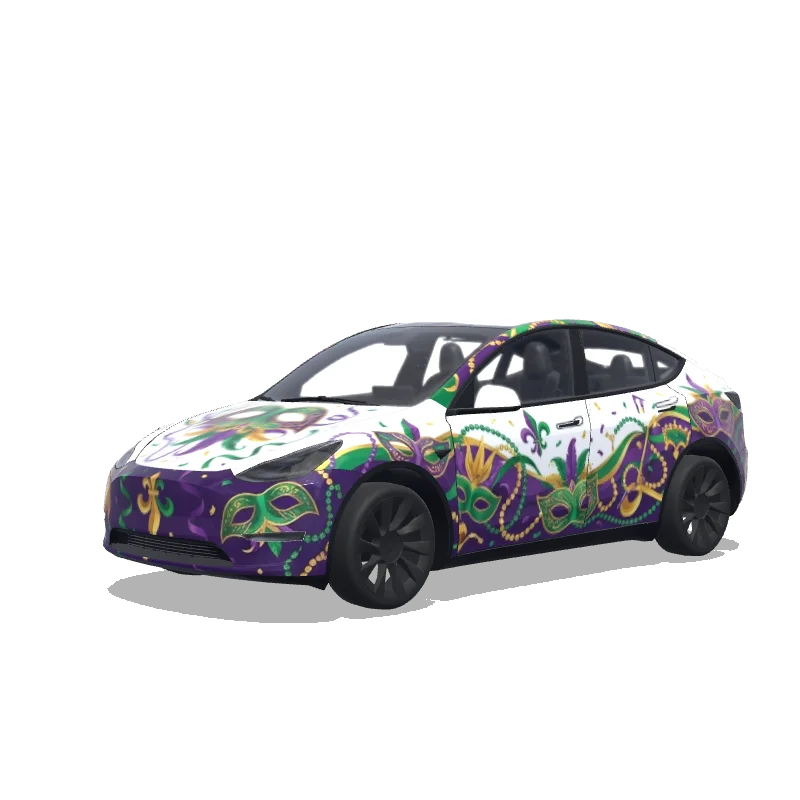 Tesla Model Y custom wrap design